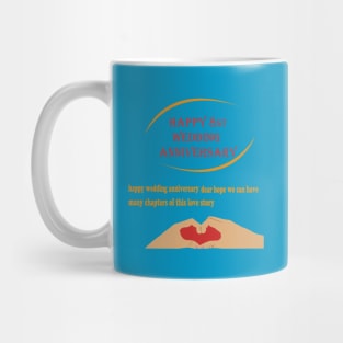 happy 8st wedding anniversary Mug